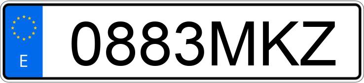 Numer rejestracyjny 0883MKZ posiada MG ZS Numer rejestracyjny 0883MKZ posiada MG ZS