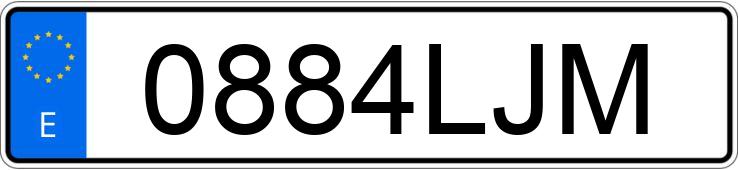 El número de registro 0884LJM tiene ALFA ROMEO GIULIA El número de registro 0884LJM tiene ALFA ROMEO GIULIA
