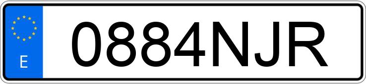 Numer rejestracyjny 0884NJR posiada HYUNDAI BAYON Numer rejestracyjny 0884NJR posiada HYUNDAI BAYON