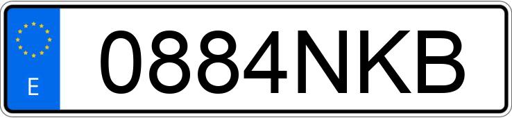 Numer rejestracyjny 0884NKB posiada NISSAN QASHQAI Numer rejestracyjny 0884NKB posiada NISSAN QASHQAI