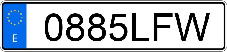 Numer rejestracyjny 0885LFW posiada CHEVROLET-GM CAMARO Numer rejestracyjny 0885LFW posiada CHEVROLET-GM CAMARO