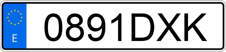 Numer rejestracyjny 0891DXK posiada MERCEDES CLK (208-209)