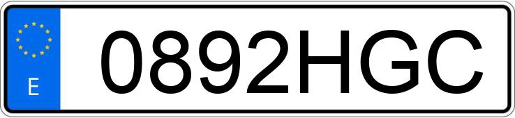 Numer rejestracyjny 0892HGC posiada NISSAN CUBE