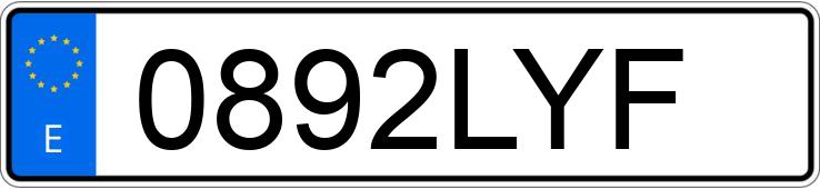 Numer rejestracyjny 0892LYF posiada YAMAHA NMAX