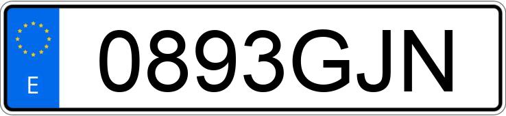 Numer rejestracyjny 0893GJN posiada CITROEN C4