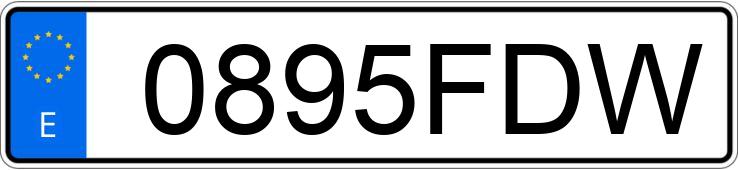 Numer rejestracyjny 0895FDW posiada CITROEN C2