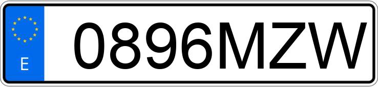 Numer rejestracyjny 0896MZW posiada HYUNDAI I20