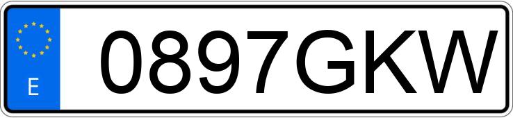 Numer rejestracyjny 0897GKW posiada FORD FUSION