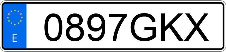 Numer rejestracyjny 0897GKX posiada SEAT CORDOBA