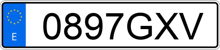 Numer rejestracyjny 0897GXV posiada GILERA GP