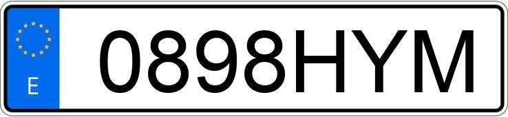 Numer rejestracyjny 0898HYM posiada BMW SERIE 1 Numer rejestracyjny 0898HYM posiada BMW SERIE 1