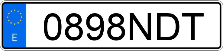 Numer rejestracyjny 0898NDT posiada SEAT ALHAMBRA