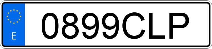 Numer rejestracyjny 0899CLP posiada VOLKSWAGEN GOLF Numer rejestracyjny 0899CLP posiada VOLKSWAGEN GOLF