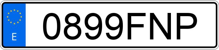 Numer rejestracyjny 0899FNP posiada CITROEN BERLINGO