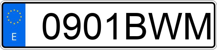 Numer rejestracyjny 0901BWM posiada VOLKSWAGEN GOLF