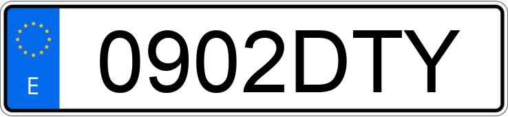 Numer rejestracyjny 0902DTY posiada KIA CARNIVAL