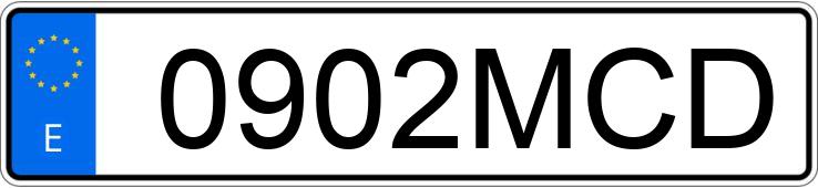 Numer rejestracyjny 0902MCD posiada MERCEDES V (638-639-447)