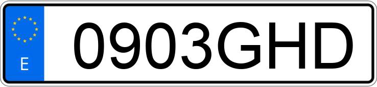 Numer rejestracyjny 0903GHD posiada RENAULT TWINGO