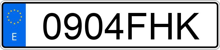 Numer rejestracyjny 0904FHK posiada VOLKSWAGEN CROSSPOLO