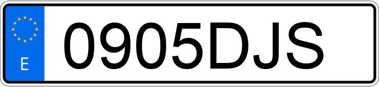 Numer rejestracyjny 0905DJS posiada PEUGEOT PARTNER Numer rejestracyjny 0905DJS posiada PEUGEOT PARTNER