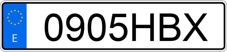 Numer rejestracyjny 0905HBX posiada SEAT IBIZA Numer rejestracyjny 0905HBX posiada SEAT IBIZA