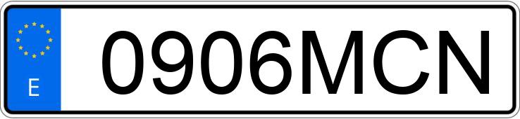 Numer rejestracyjny 0906MCN posiada TOYOTA YARIS