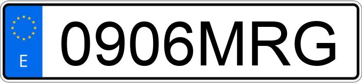 Numer rejestracyjny 0906MRG posiada PORSCHE CAYENNE COUPE