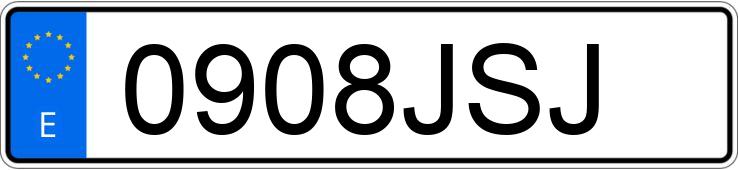 Numer rejestracyjny 0908JSJ posiada SUZUKI JIMNY