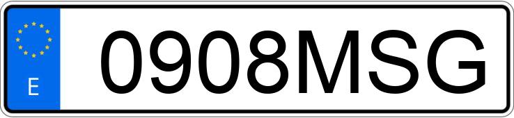 Numer rejestracyjny 0908MSG posiada BMW X3