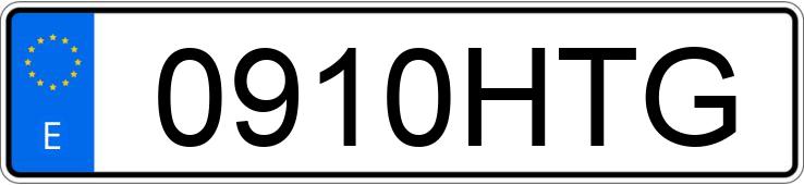 Numer rejestracyjny 0910HTG posiada TRIUMPH STREET TRIPLE