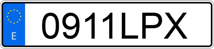 Numer rejestracyjny 0911LPX posiada BMW X3