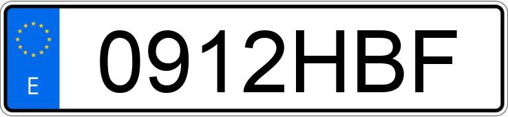 Numer rejestracyjny 0912HBF posiada BMW SERIE 3