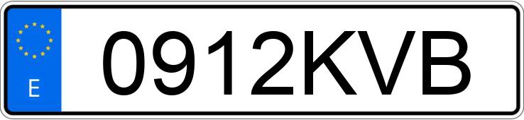 Numer rejestracyjny 0912KVB posiada VOLKSWAGEN POLO