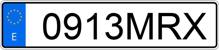 Numer rejestracyjny 0913MRX posiada NISSAN INTERSTAR