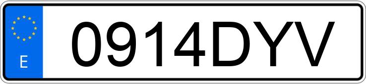 Numer rejestracyjny 0914DYV posiada PEUGEOT 407