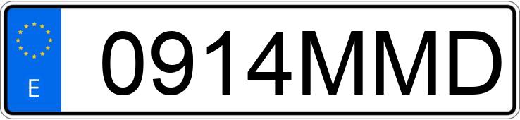 Numer rejestracyjny 0914MMD posiada TOYOTA AYGO