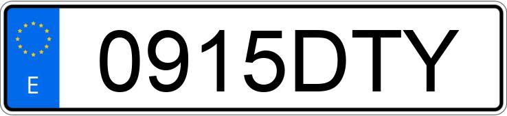 Numer rejestracyjny 0915DTY posiada MERCEDES ATEGO