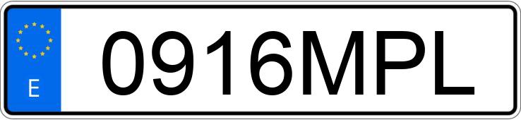 Numer rejestracyjny 0916MPL posiada VOLKSWAGEN PASSAT