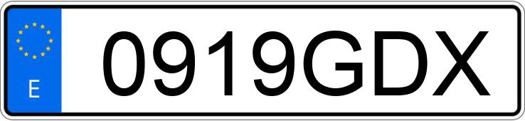 Numer rejestracyjny 0919GDX posiada CITROEN C3