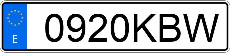 Numer rejestracyjny 0920KBW posiada MERCEDES CLA (117)