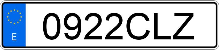 Numer rejestracyjny 0922CLZ posiada BMW SERIE 5