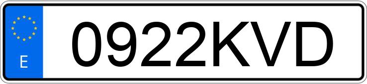 Numer rejestracyjny 0922KVD posiada FIAT 500 Numer rejestracyjny 0922KVD posiada FIAT 500