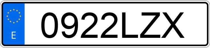 Numer rejestracyjny 0922LZX posiada VOLVO XC60