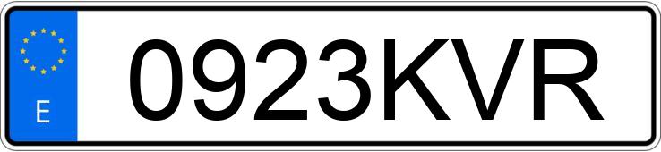 Numer rejestracyjny 0923KVR posiada PEUGEOT 208