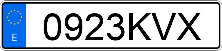 Numer rejestracyjny 0923KVX posiada PEUGEOT 208