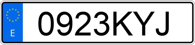 Numer rejestracyjny 0923KYJ posiada HONDA CR-V Numer rejestracyjny 0923KYJ posiada HONDA CR-V