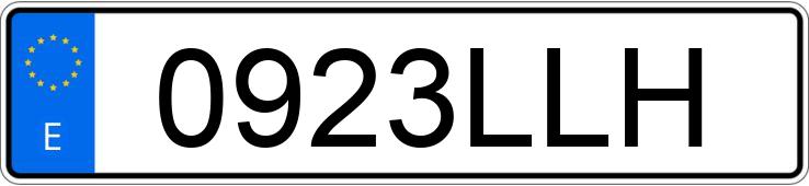 Numer rejestracyjny 0923LLH posiada FORD RANGER