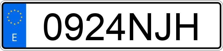 Numer rejestracyjny 0924NJH posiada AUDI Q5