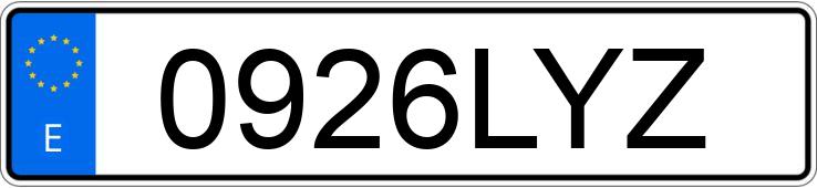 Numer rejestracyjny 0926LYZ posiada MERCEDES CLA (118)