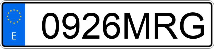 Numer rejestracyjny 0926MRG posiada YAMAHA YP 125